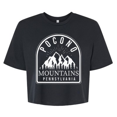 Poconos Pocono Mountains Pennsylvania Bella+Canvas Jersey Crop Tee