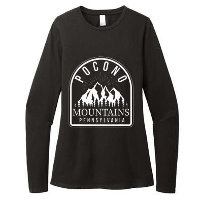 Poconos Pocono Mountains Pennsylvania Womens CVC Long Sleeve Shirt