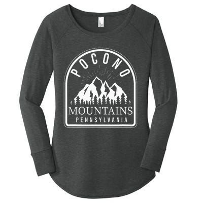 Poconos Pocono Mountains Pennsylvania Women's Perfect Tri Tunic Long Sleeve Shirt