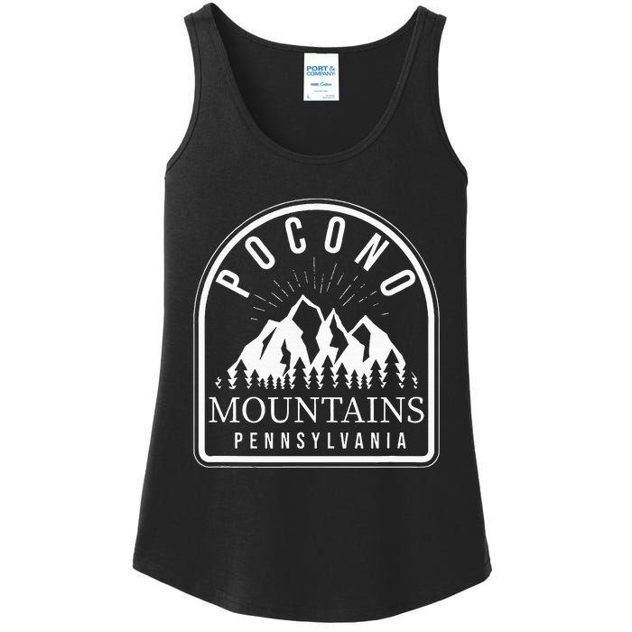 Poconos Pocono Mountains Pennsylvania Ladies Essential Tank