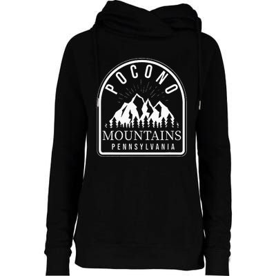 Poconos Pocono Mountains Pennsylvania Womens Funnel Neck Pullover Hood