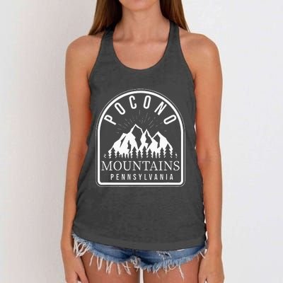 Poconos Pocono Mountains Pennsylvania Women's Knotted Racerback Tank