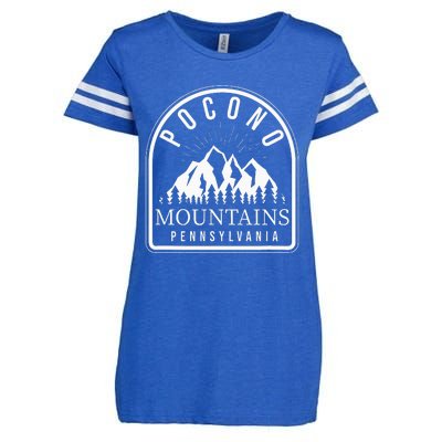 Poconos Pocono Mountains Pennsylvania Enza Ladies Jersey Football T-Shirt