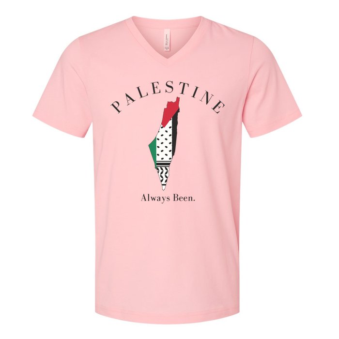 Palestine Palestine Map Free Palestine V-Neck T-Shirt