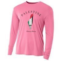 Palestine Palestine Map Free Palestine Cooling Performance Long Sleeve Crew