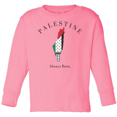 Palestine Palestine Map Free Palestine Toddler Long Sleeve Shirt