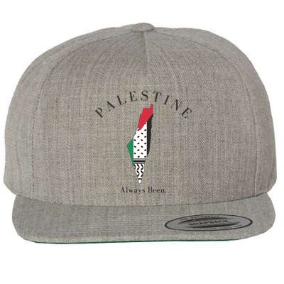 Palestine Palestine Map Free Palestine Wool Snapback Cap