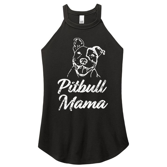 Proud Pitbull Mama S Meaningful Gift Sweater Funny Women's Perfect Tri Rocker Tank
