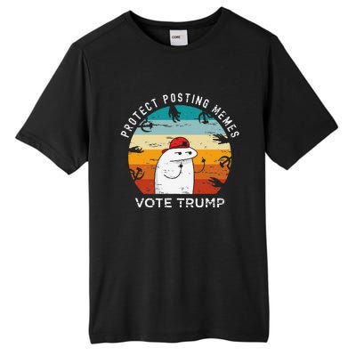 Protect Posting Memes Vote Trump 2024 Save Memes Funny Tall Fusion ChromaSoft Performance T-Shirt