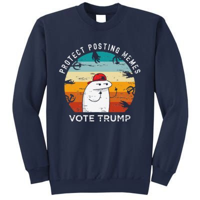 Protect Posting Memes Vote Trump 2024 Save Memes Funny Sweatshirt