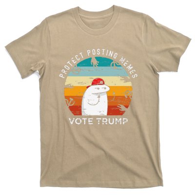 Protect Posting Memes Vote Trump 2024 Save Memes Funny T-Shirt