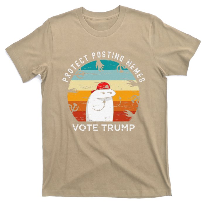 Protect Posting Memes Vote Trump 2024 Save Memes Funny T-Shirt