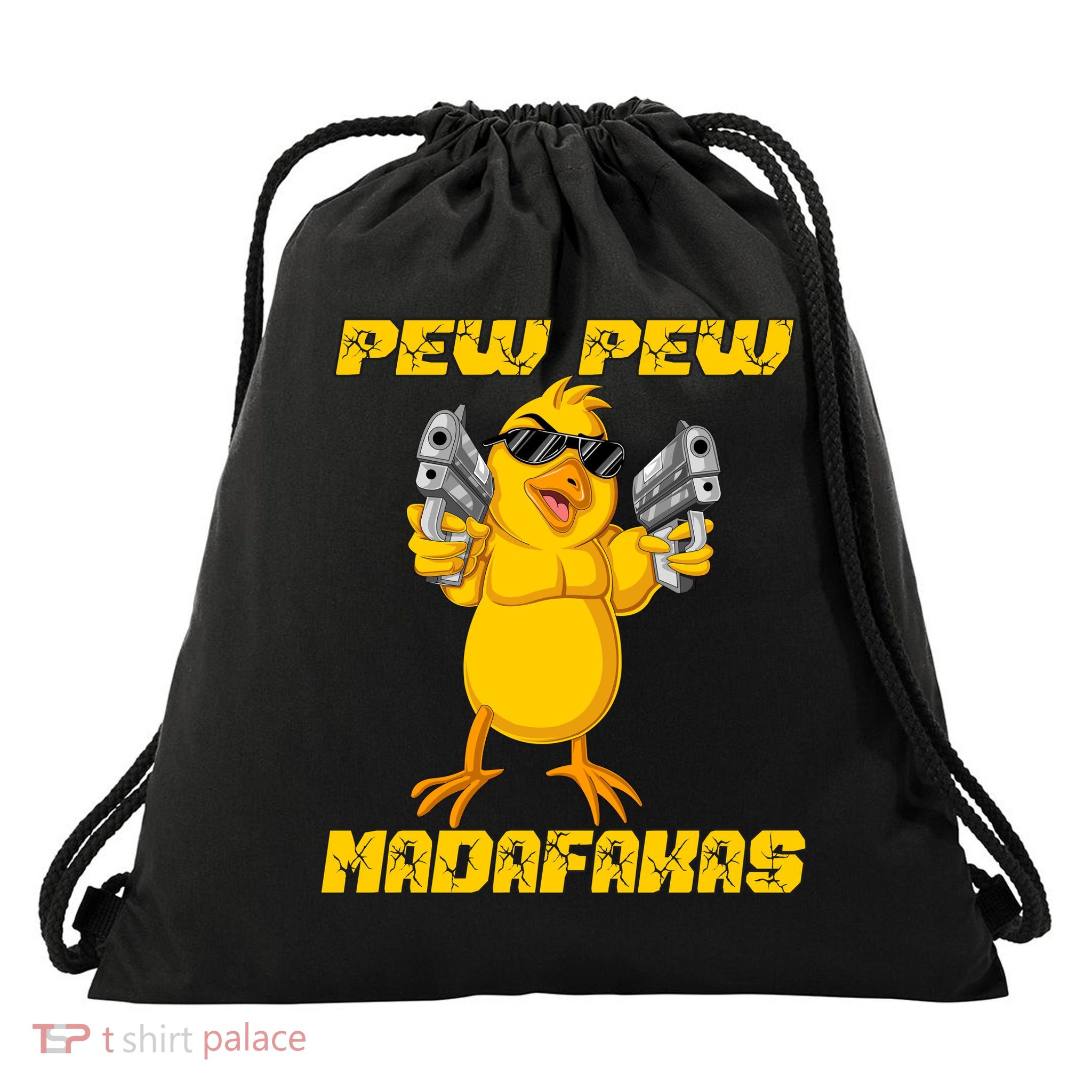 Pew Pew Madafakas Drawstring Bag