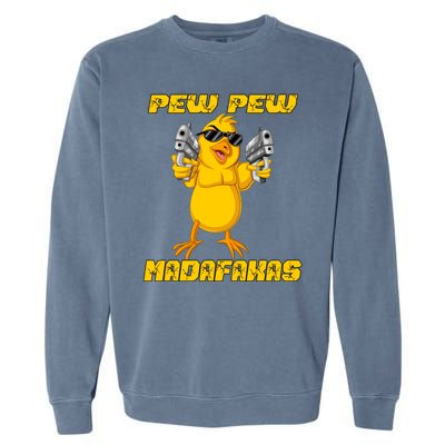 Pew Pew Madafakas Garment-Dyed Sweatshirt