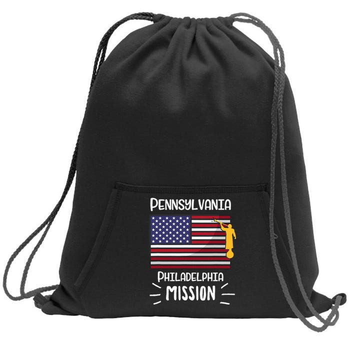 Pennsylvania Philadelphia Mormon Lds Mission Missionary Gift Sweatshirt Cinch Pack Bag