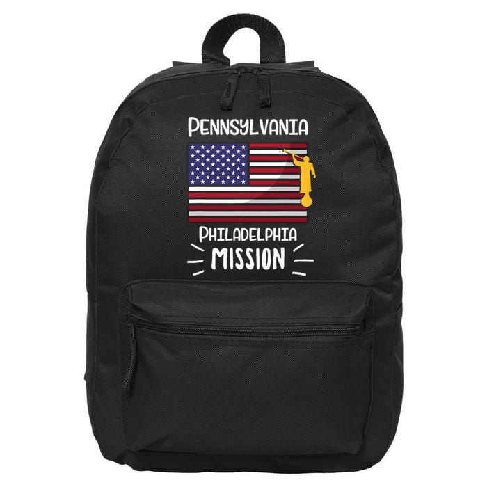 Pennsylvania Philadelphia Mormon Lds Mission Missionary Gift 16 in Basic Backpack