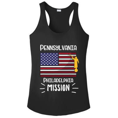 Pennsylvania Philadelphia Mormon Lds Mission Missionary Gift Ladies PosiCharge Competitor Racerback Tank