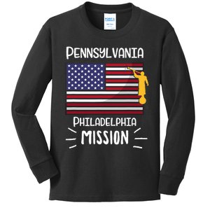 Pennsylvania Philadelphia Mormon Lds Mission Missionary Gift Kids Long Sleeve Shirt