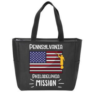 Pennsylvania Philadelphia Mormon Lds Mission Missionary Gift Zip Tote Bag