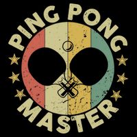 Ping Pong Master Champion Table Tennis Coach Paddle Player Backpack