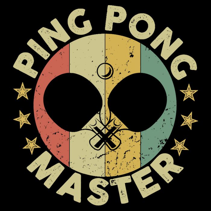 Ping Pong Master Champion Table Tennis Coach Paddle Player Backpack