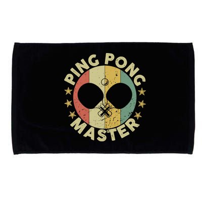 Ping Pong Master Champion Table Tennis Coach Paddle Player Microfiber Hand Towel