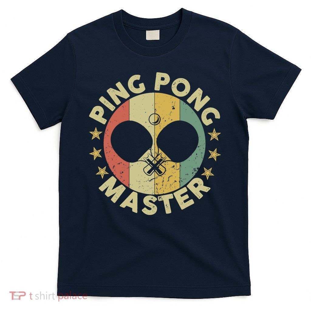 Ping Pong Master Champion Table Tennis Coach Paddle Player T-Shirt