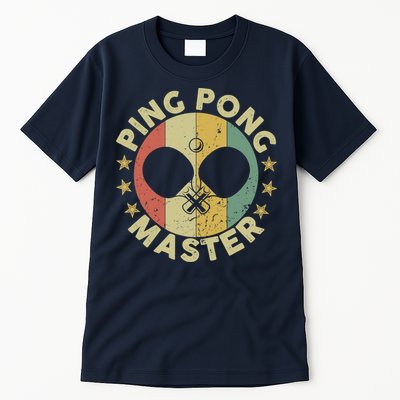 Ping Pong Master Champion Table Tennis Coach Paddle Player Tall T-Shirt