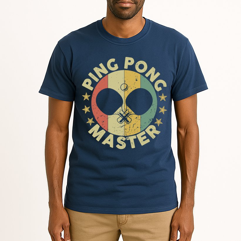 Ping Pong Master Champion Table Tennis Coach Paddle Player Tall T-Shirt