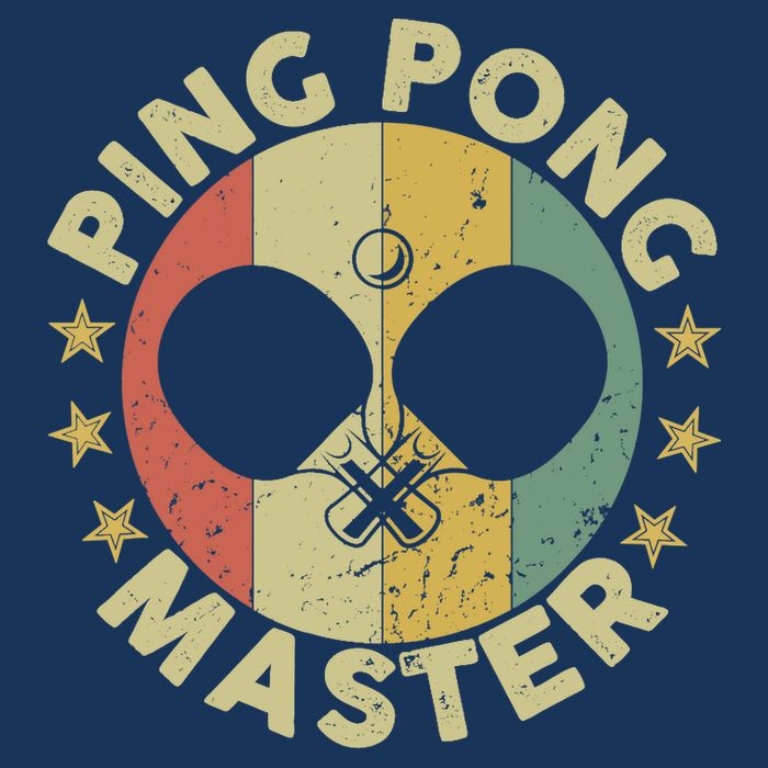 Ping Pong Master Champion Table Tennis Coach Paddle Player Flat Bill Trucker Hat