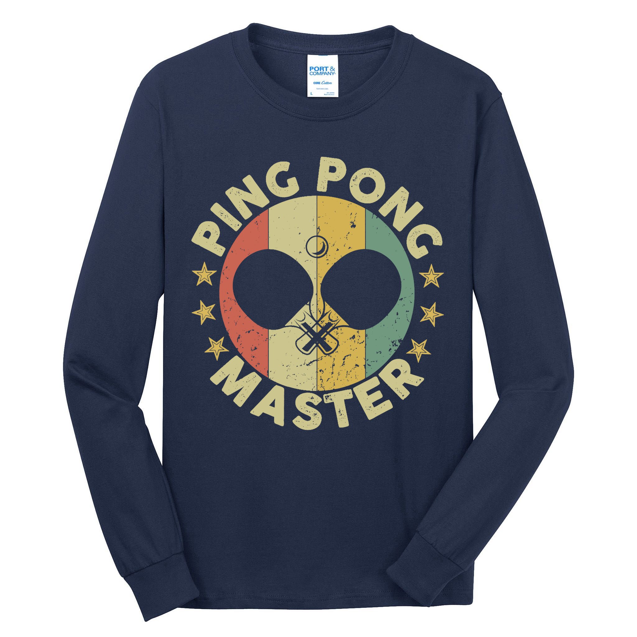 Ping Pong Master Champion Table Tennis Coach Paddle Player Tall Long Sleeve T-Shirt