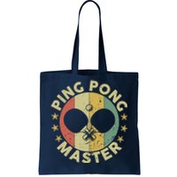 Ping Pong Master Champion Table Tennis Coach Paddle Player Tote Bag