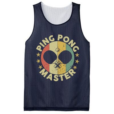 Ping Pong Master Champion Table Tennis Coach Paddle Player Mesh Reversible Basketball Jersey Tank