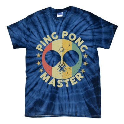 Ping Pong Master Champion Table Tennis Coach Paddle Player Tie-Dye T-Shirt