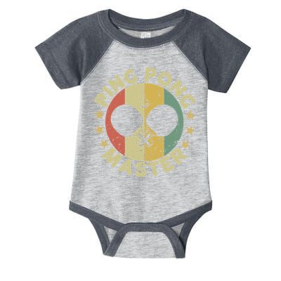 Ping Pong Master Champion Table Tennis Coach Paddle Player Infant Baby Jersey Bodysuit