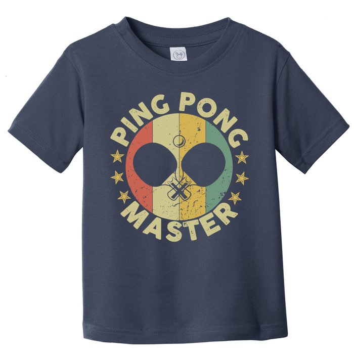 Ping Pong Master Champion Table Tennis Coach Paddle Player Toddler T-Shirt
