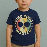 Ping Pong Master Champion Table Tennis Coach Paddle Player Toddler T-Shirt