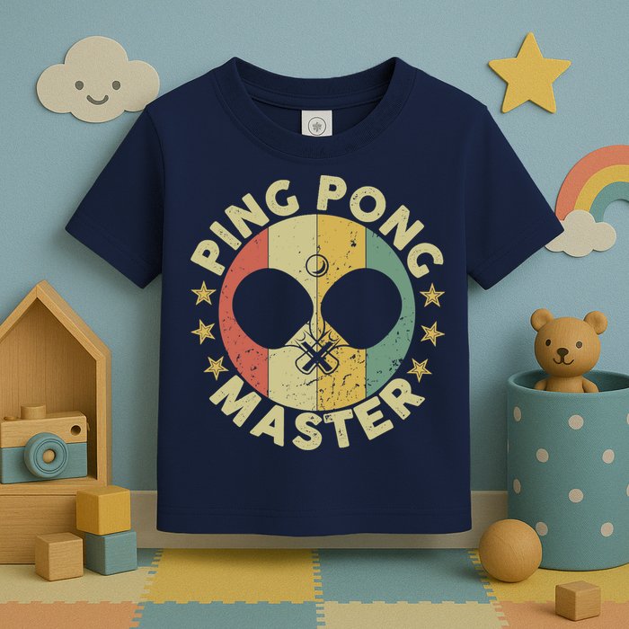 Ping Pong Master Champion Table Tennis Coach Paddle Player Toddler T-Shirt
