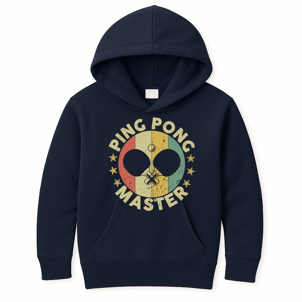 Ping Pong Master Champion Table Tennis Coach Paddle Player Kids Hoodie