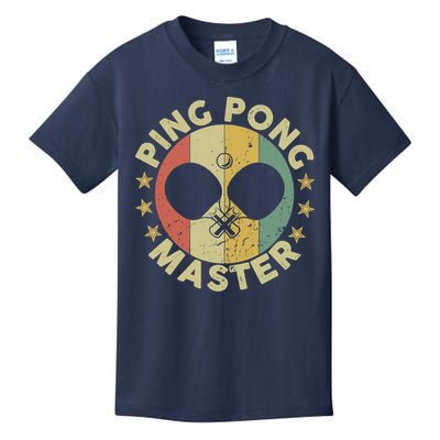 Ping Pong Master Champion Table Tennis Coach Paddle Player Kids T-Shirt