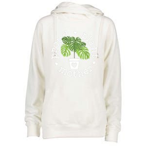 Proud Plant Mother Plant Mama Plant Womens Funnel Neck Pullover Hood