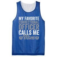 Proud Police Mom Correctional Officer Son Gift Mesh Reversible Basketball Jersey Tank