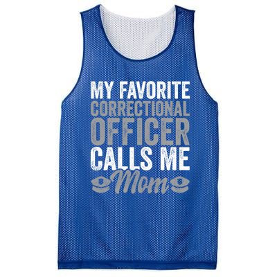 Proud Police Mom Correctional Officer Son Gift Mesh Reversible Basketball Jersey Tank