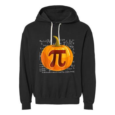 Pumpkin Pi Math Teacher Halloween Thanksgiving Day Costume Garment-Dyed Fleece Hoodie