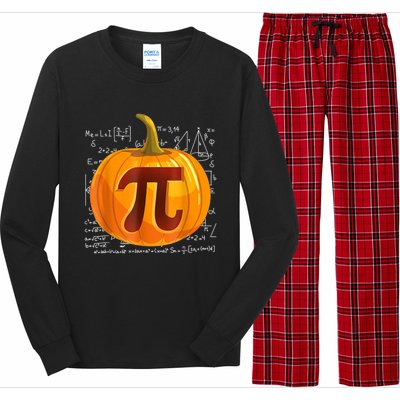 Pumpkin Pi Math Teacher Halloween Thanksgiving Day Costume Long Sleeve Pajama Set