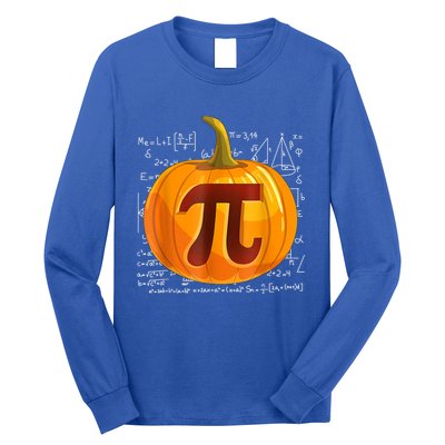 Pumpkin Pi Math Teacher Halloween Thanksgiving Day Costume Long Sleeve Shirt