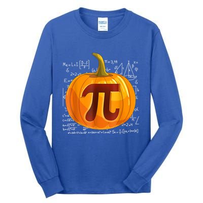 Pumpkin Pi Math Teacher Halloween Thanksgiving Day Costume Tall Long Sleeve T-Shirt