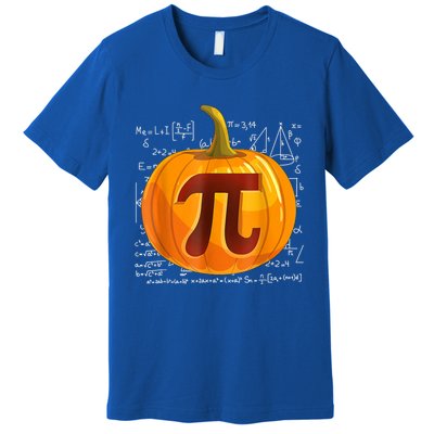 Pumpkin Pi Math Teacher Halloween Thanksgiving Day Costume Premium T-Shirt