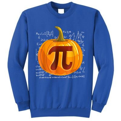 Pumpkin Pi Math Teacher Halloween Thanksgiving Day Costume Tall Sweatshirt