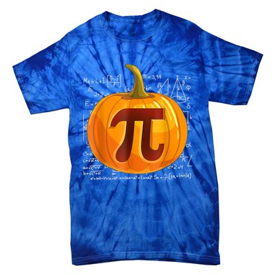 Pumpkin Pi Math Teacher Halloween Thanksgiving Day Costume Tie-Dye T-Shirt